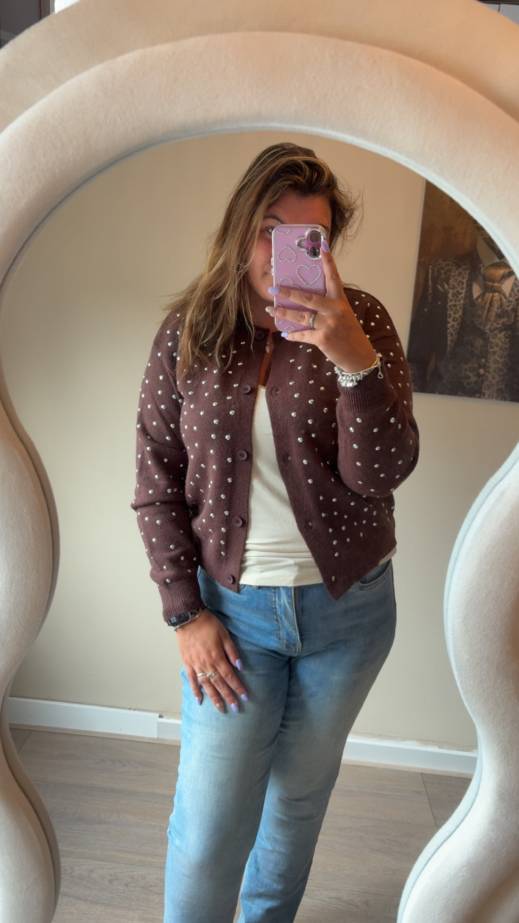 Luna studded cardigan